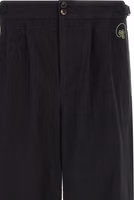 Black Cotton Casual Pants 3