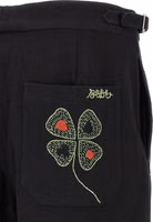 Black Cotton Casual Pants 4