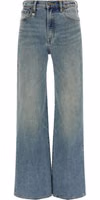 Blue Cotton Flared Jeans 1