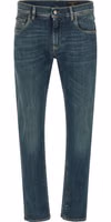 Blue Cotton Slim Fit Jeans 1