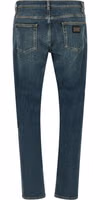 Blue Cotton Slim Fit Jeans 2