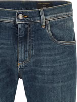 Blue Cotton Slim Fit Jeans 3