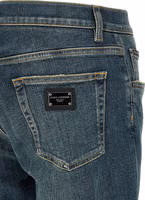 Blue Cotton Slim Fit Jeans 4