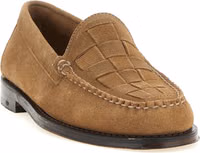 Beige Cowhide Slip-On Loafers 2
