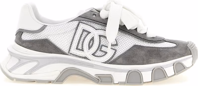 Gray Polyester Athletic Sneakers
