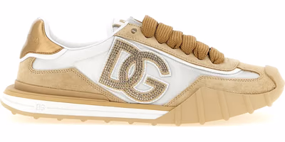 Beige Calfskin Athletic Sneakers