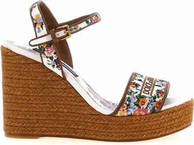 Multicolor Polyamide Wedge Sandals
