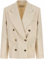Beige Cotton Blazer 1