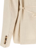 Beige Cotton Blazer 4