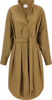 Brown Cotton Midi Dress 1