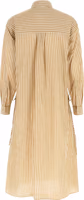 Beige Cotton Midi Dress 2