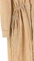 Beige Cotton Midi Dress 5