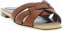 Brown Calfskin Slides 2