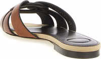 Brown Calfskin Slides 3