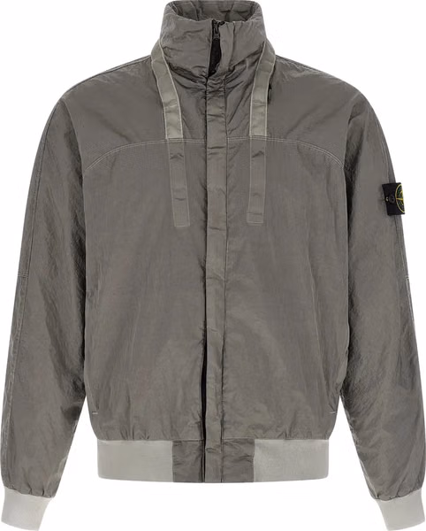 Gray Polyamide Bomber