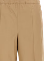Beige Cotton Casual Pants 3
