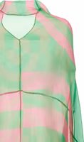 Bicolor Silk Midi Dress 3