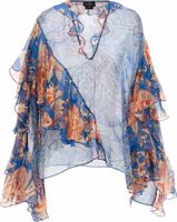 Blue Silk Blouse 1