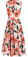 Multicolor Cotton Midi Dress 3