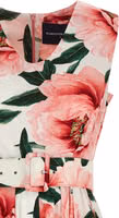 Multicolor Cotton Midi Dress 4