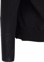 Black Virgin Wool Cardigan 4