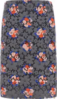 Gray Cotton Midi Skirt 1