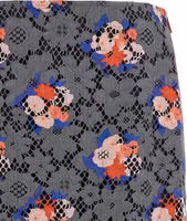 Gray Cotton Midi Skirt 4