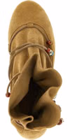 Beige Calfskin Ankle Boots 4