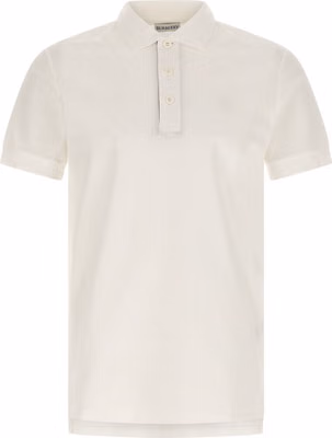 White Cotton Polo Shirt