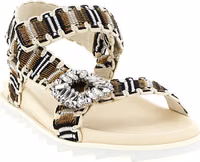Multicolor Polyester Flat Sandals 2