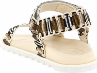 Multicolor Polyester Flat Sandals 3