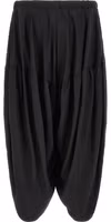 Black Polyester Casual Pants 2
