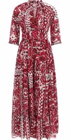 Fuchsia Cotton Long Dress 1