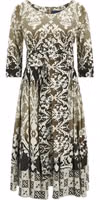 Multicolor Cotton Midi Dress 2