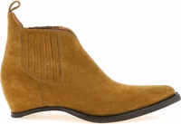 Brown Bovine Leather Ankle Boots 1