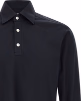 Blue Cotton Polo Shirt 3