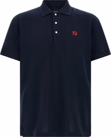 Blue Cotton Polo Shirt 1