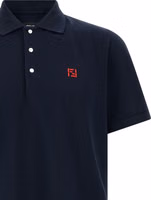 Blue Cotton Polo Shirt 3