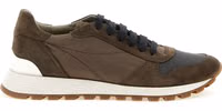 Bicolor Calfskin Athletic Sneakers 1