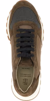 Bicolor Calfskin Athletic Sneakers 4
