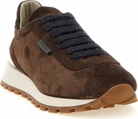 Brown Calfskin Athletic Sneakers 2