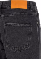 Black Cotton Straight-Leg Jeans 4