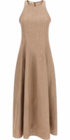 Beige Linen Long Dress 1