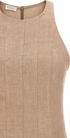 Beige Linen Long Dress 3