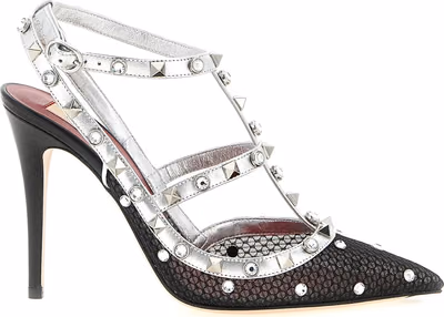 Multicolor Polyester High Heel Pumps