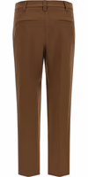 Brown Cotton Cropped Pants 2