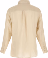 Beige Linen Polo Shirt 2
