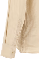 Beige Linen Polo Shirt 4