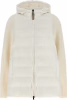 White Polyester Full-Length Jacket 1