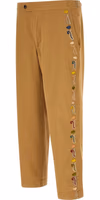 Beige Cotton Casual Pants 2